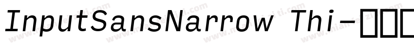 InputSansNarrow Thi字体转换